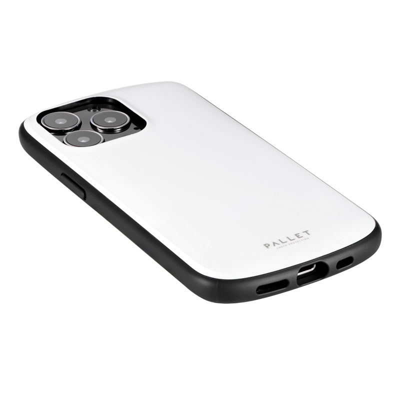 iPhone 13 Pro 超軽量・極薄・耐衝撃ハイブリッドケース「PALLET AIR」 ホワイト