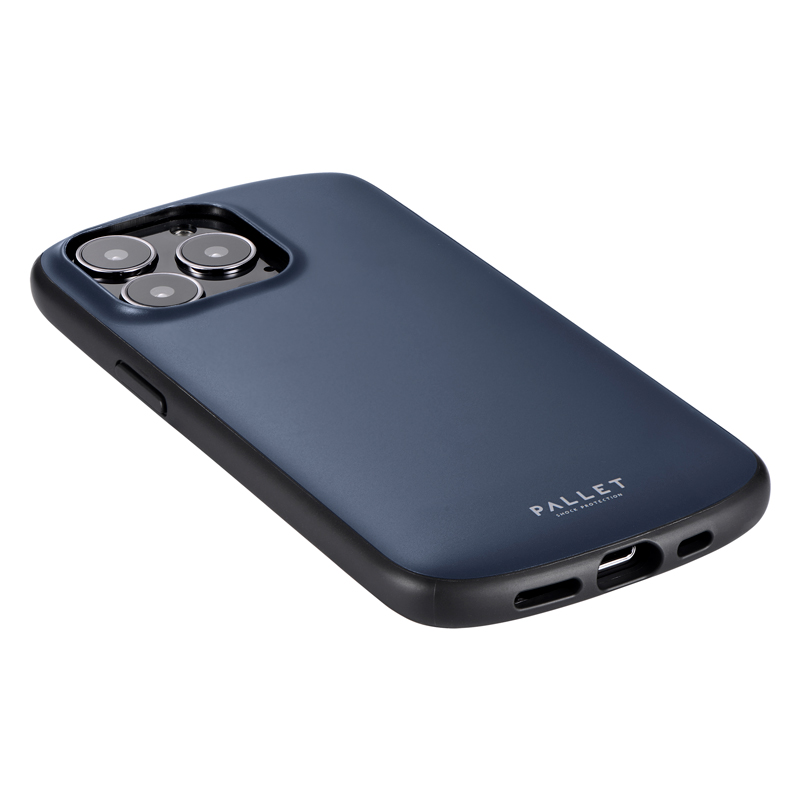 iPhone 13 Pro 超軽量・極薄・耐衝撃ハイブリッドケース「PALLET AIR」 マットダークグレー