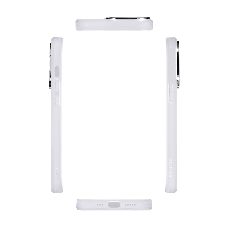 iPhone 13 Pro スタンド付耐衝撃ハイブリッドケース「SHELL STAND」 フロストホワイト
