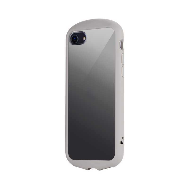 iPhone SE (第3世代)/SE (第2世代)/8 耐衝撃・背面クリアケース「Cleary」 コールドグレー
