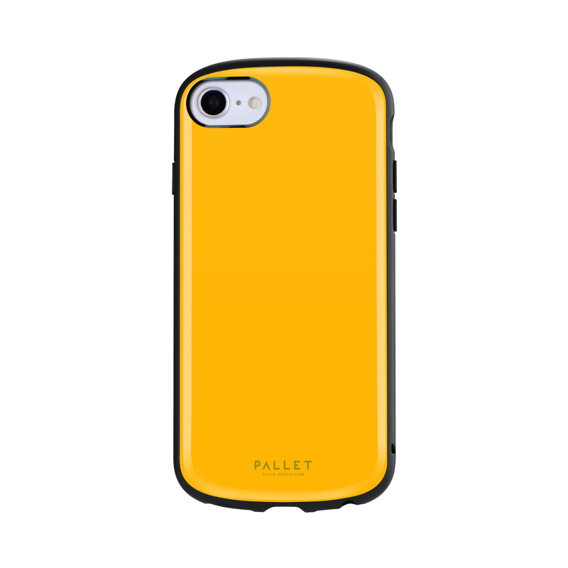 iPhone SE (第3世代)/SE (第2世代)/8/7/6s/6 超軽量・極薄・耐衝撃ハイブリッドケース「PALLET AIR」 オレンジ (スマホベルト付属)
