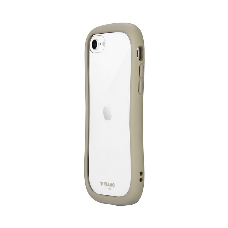 iPhone SE (第3世代)/SE (第2世代)/8 耐傷・耐衝撃ハイブリッドケース 「ViAMO freely」 グレージュ