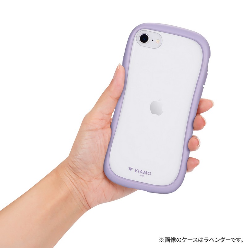 iPhone SE (第3世代)/SE (第2世代)/8 耐傷・耐衝撃ハイブリッドケース 「ViAMO freely」 ヴィアモブルー