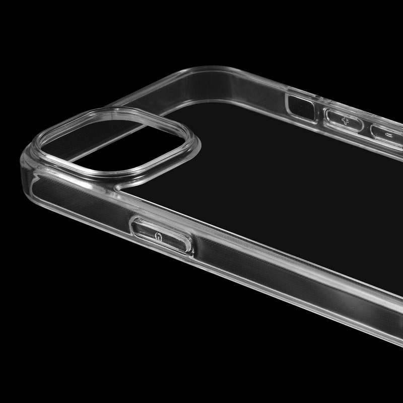 iPhone 14/13 耐傷・ガラスハイブリッドケース 「UTILO Glass」 クリア