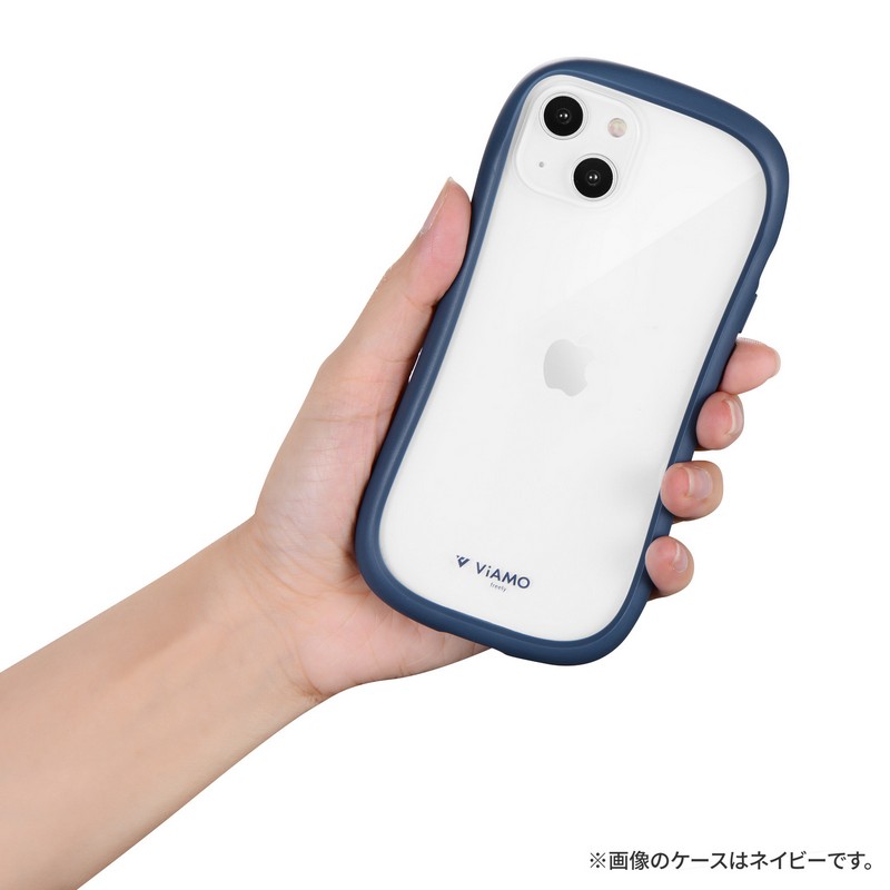iPhone 14/13 耐傷・耐衝撃ハイブリッドケース 「ViAMO freely」 ダークグレー