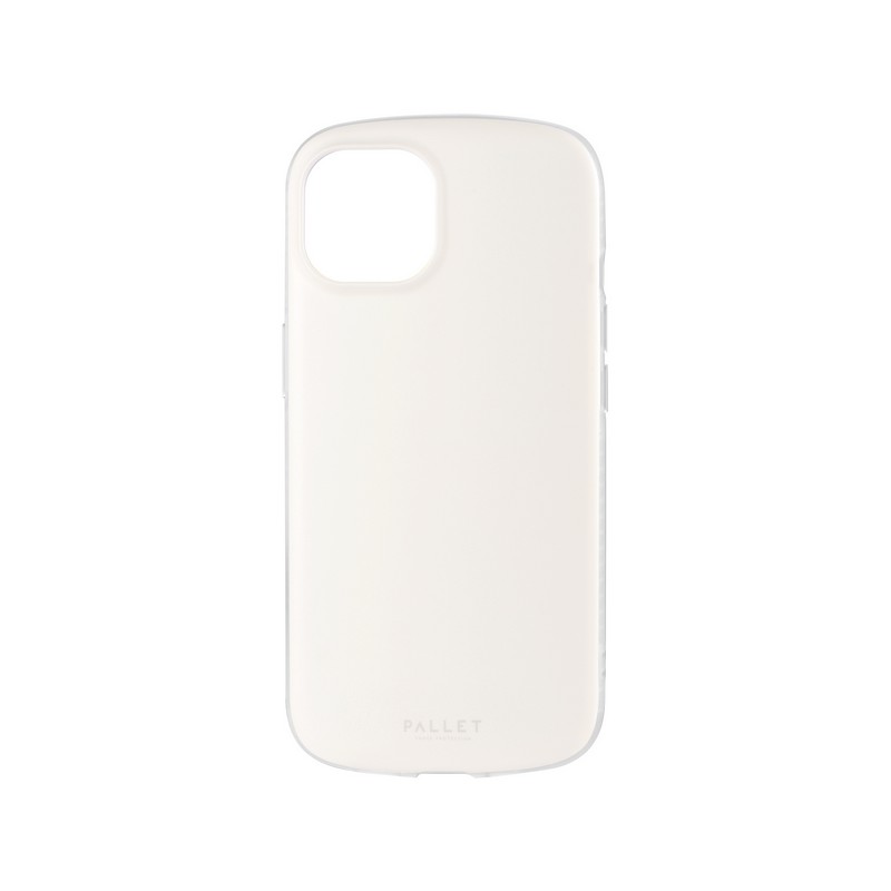 iPhone 14/13 超軽量・極薄・耐衝撃ハイブリッドケース 「PALLET AIR STRAP」 ホワイトベージュ (ショルダーストラップ付属)
