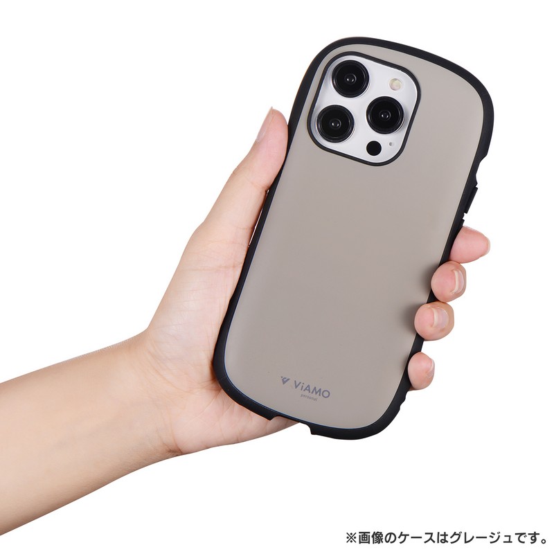 iPhone 14 Pro 耐衝撃ハイブリッドケース 「ViAMO personal」 ダークグレー