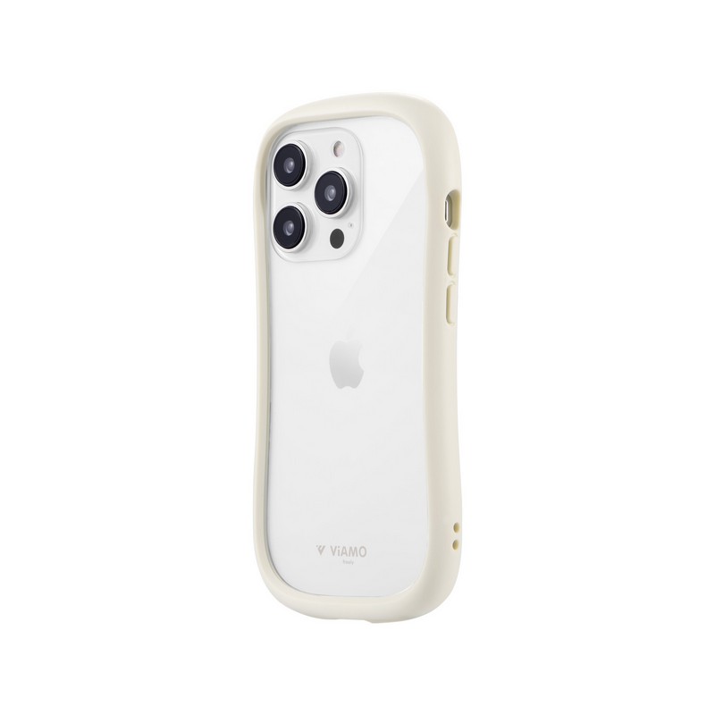 iPhone 14 Pro 耐傷・耐衝撃ハイブリッドケース 「ViAMO freely」 ミルクホワイト