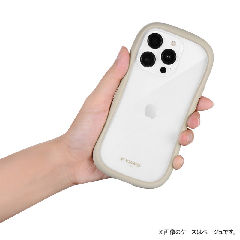 iPhone 14 Pro 耐傷・耐衝撃ハイブリッドケース 「ViAMO freely」 ライトグレー