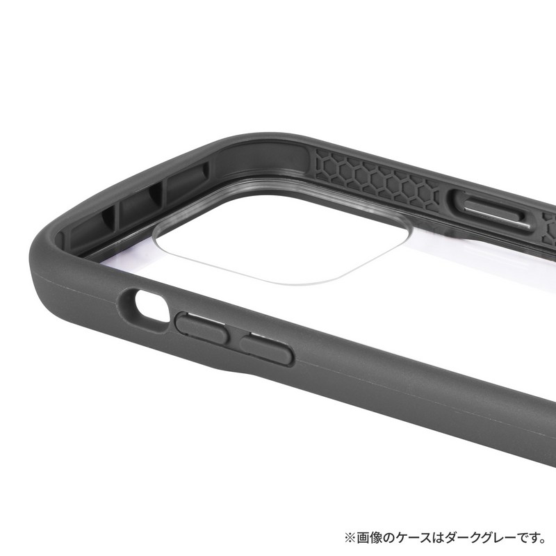 iPhone 14 Pro 耐衝撃ハイブリッドケース 「Cleary」 ラベンダー