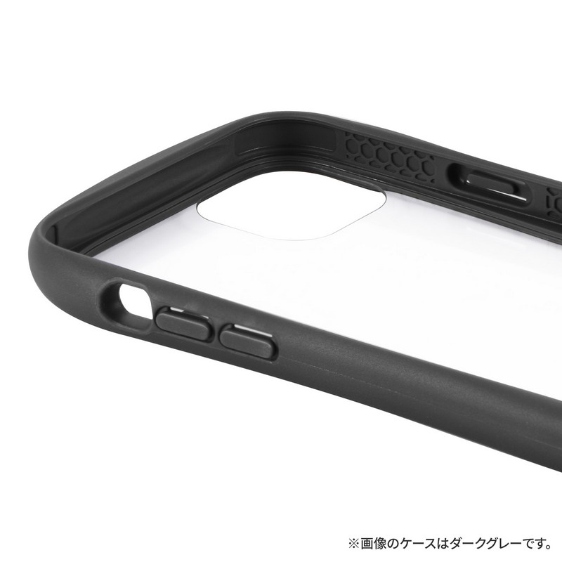 iPhone 14 Plus 耐傷・耐衝撃ハイブリッドケース 「ViAMO freely」 ダークグレー