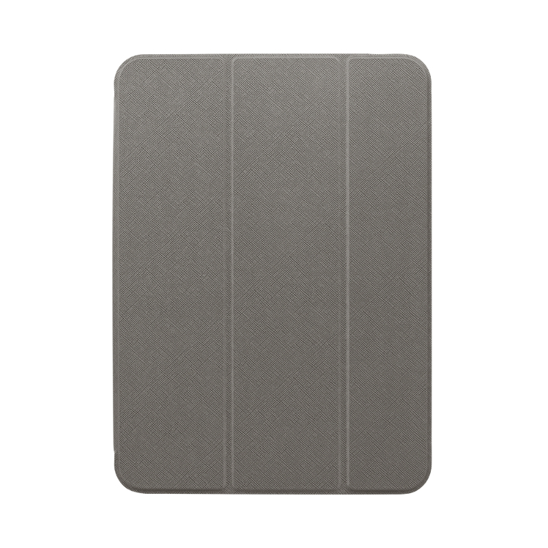 iPad 10.9inch (第10世代) 背面クリアフラップケース「Clear Note」 ダークグレー