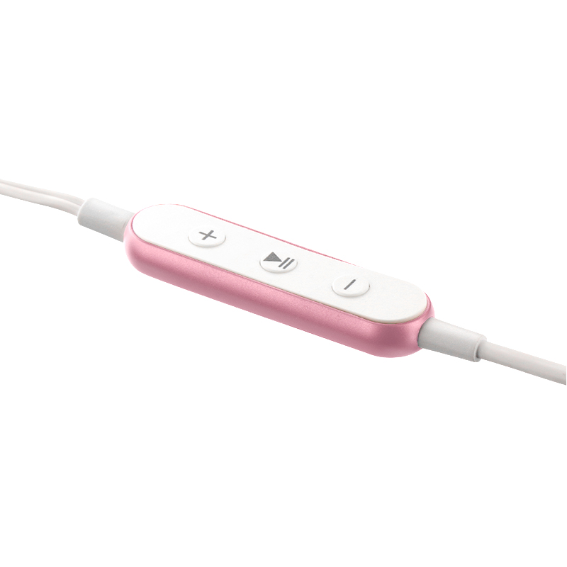iPhone/iPad/iPod Lightningコネクタ対応イヤフォン(ボリューム/マイク付) 「極の音域」 ローズゴールド