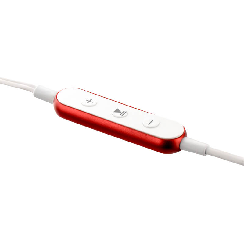 iPhone/iPad/iPod Lightningコネクタ対応イヤフォン(ボリューム/マイク付) 「極の音域」 レッド