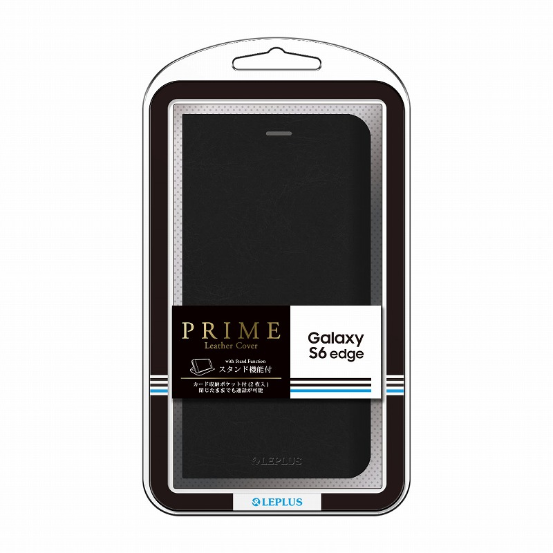 Galaxy S6 edge SC-04G/SCV31 ブックタイプPUレザーケース 「PRIME」 ブラック