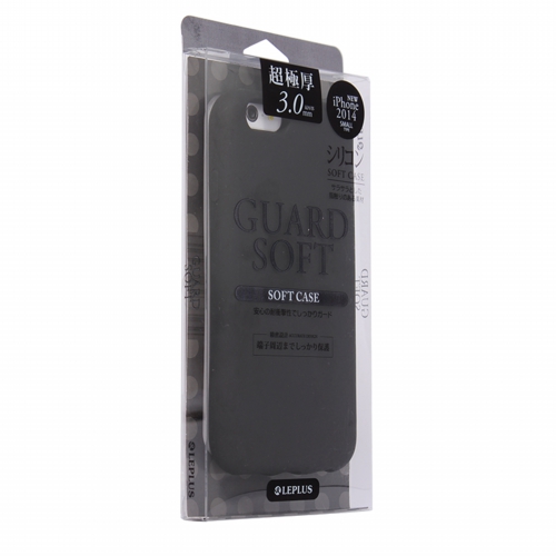 iPhone 6 [GUARD SOFT] 極厚3.0mm シリコンケース ブラック