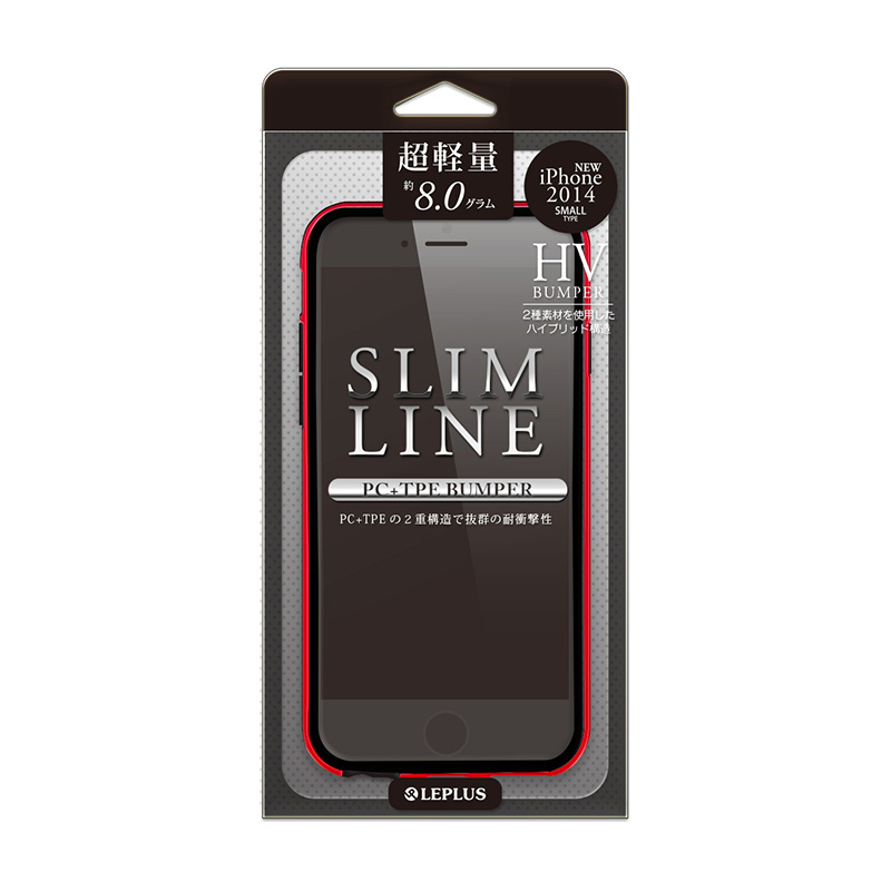 iPhone 6/6S [SLIM LINE] ハイブリッドバンパー レッド