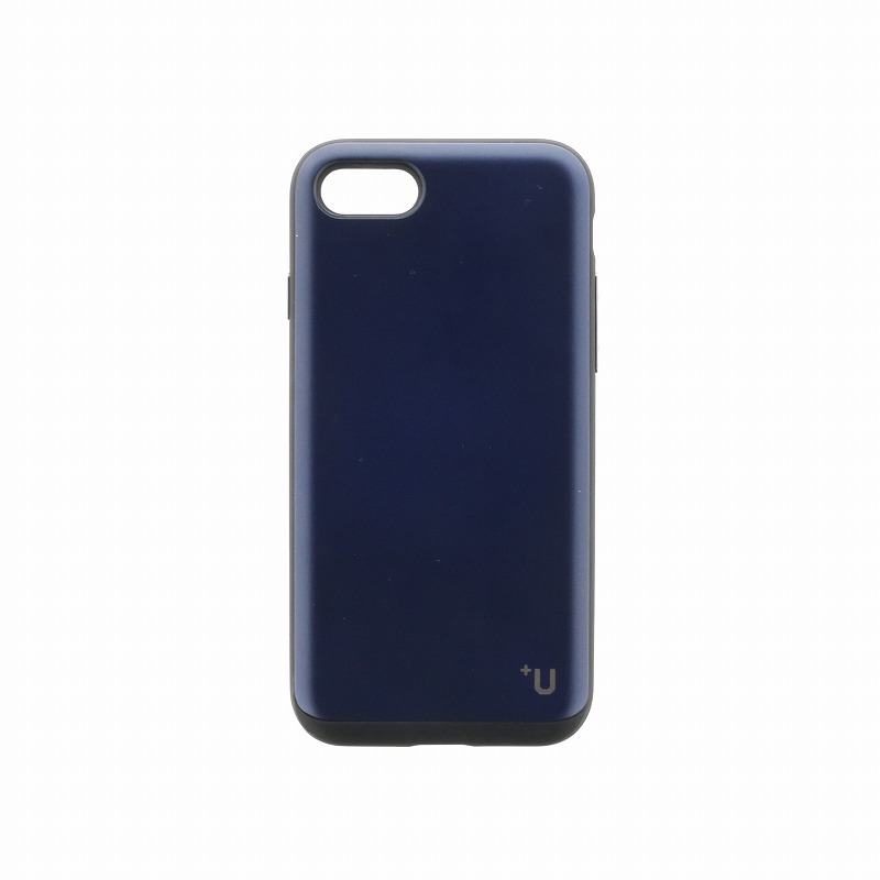 iPhone 8/7【+U】Kyle/Slide式カード収納ハイブリットケース/ディープブルー