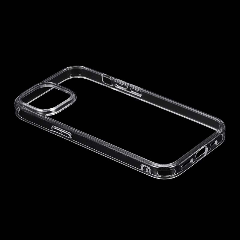 iPhone 15/iPhone 14 耐傷・ガラスハイブリッドケース 「UTILO Glass」 クリア
