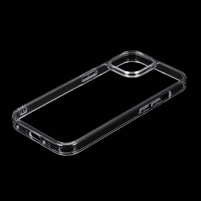 iPhone 15/iPhone 14 耐傷・ガラスハイブリッドケース 「UTILO Glass」 クリア