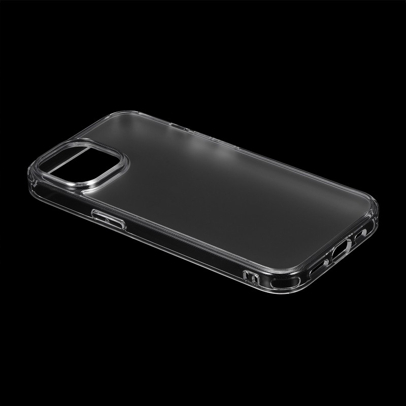 iPhone 15/iPhone 14 反射防止・耐傷・ガラスハイブリッドケース 「UTILO Glass Mat」 クリア