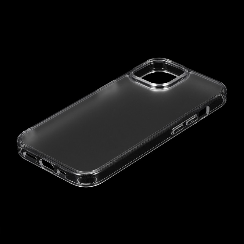 iPhone 15/iPhone 14 反射防止・耐傷・ガラスハイブリッドケース 「UTILO Glass Mat」 クリア