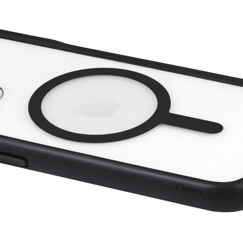 iPhone 15/iPhone 14 高速充電対応・耐衝撃ハイブリッドケース 「Cleary charge」 ブラック