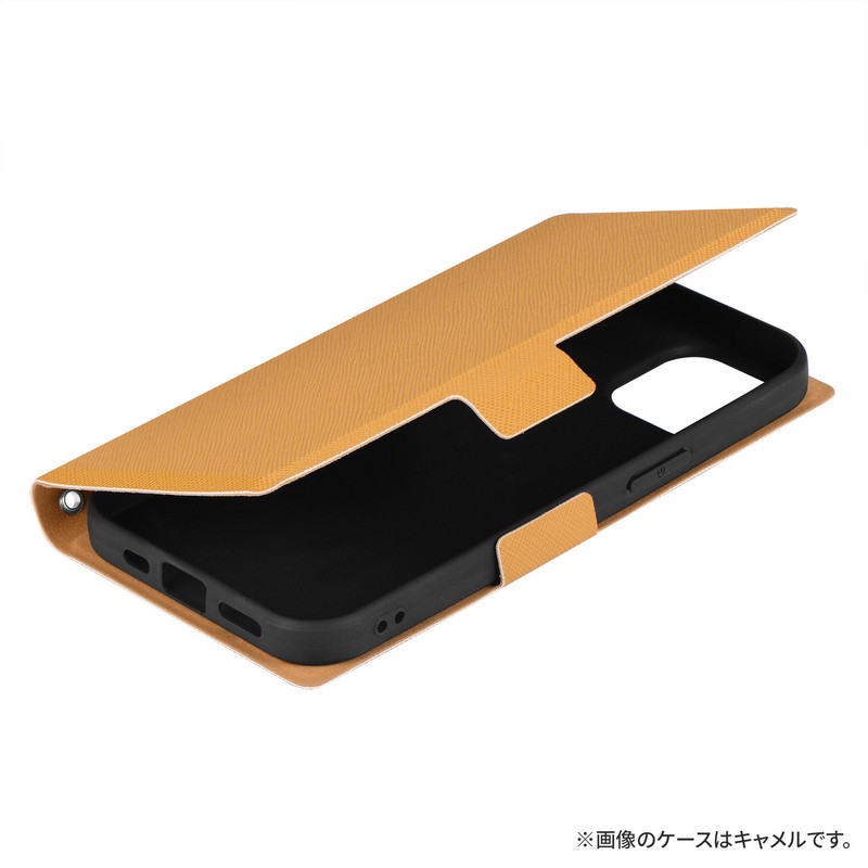 iPhone 15/iPhone 14 薄型・軽量PUレザー手帳ケース 「BOOK SLIM＆LITE」 ブラック