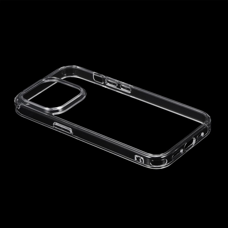 iPhone 15 Pro 耐傷・ガラスハイブリッドケース 「UTILO Glass」 クリア