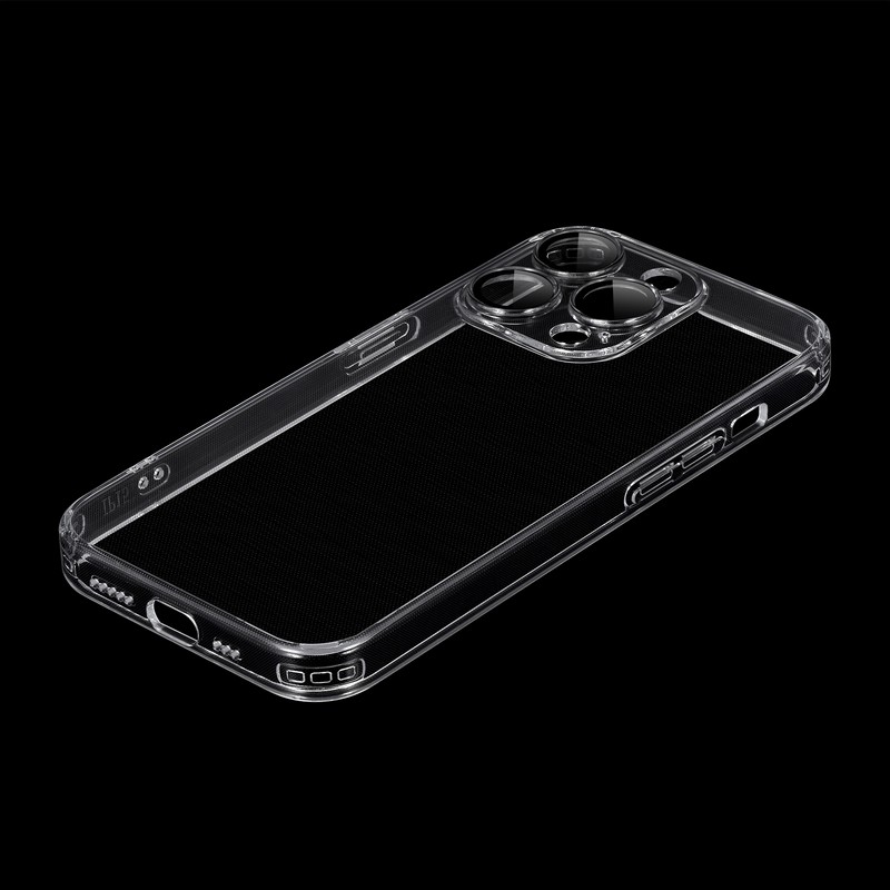 iPhone 15 Pro カメラレンズ保護ガラスハイブリッドケース 「UTILO All Glass Cover」 クリア