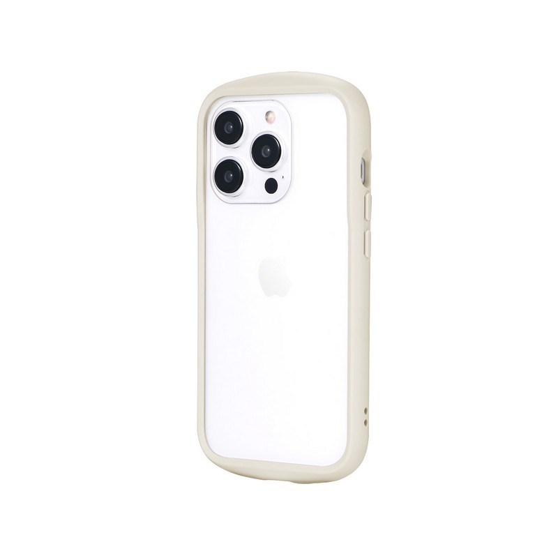 iPhone 15 Pro 耐衝撃ハイブリッドケース 「Cleary」 ミルクホワイト