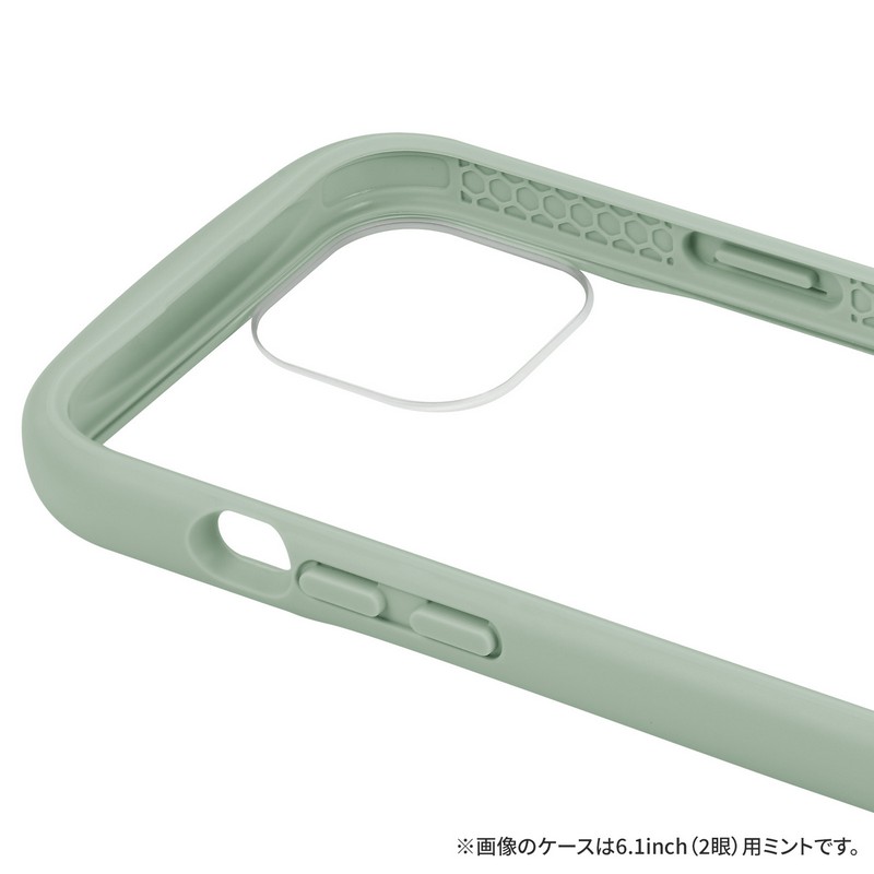 iPhone 15 Pro 耐衝撃ハイブリッドケース 「Cleary」 ラベンダー