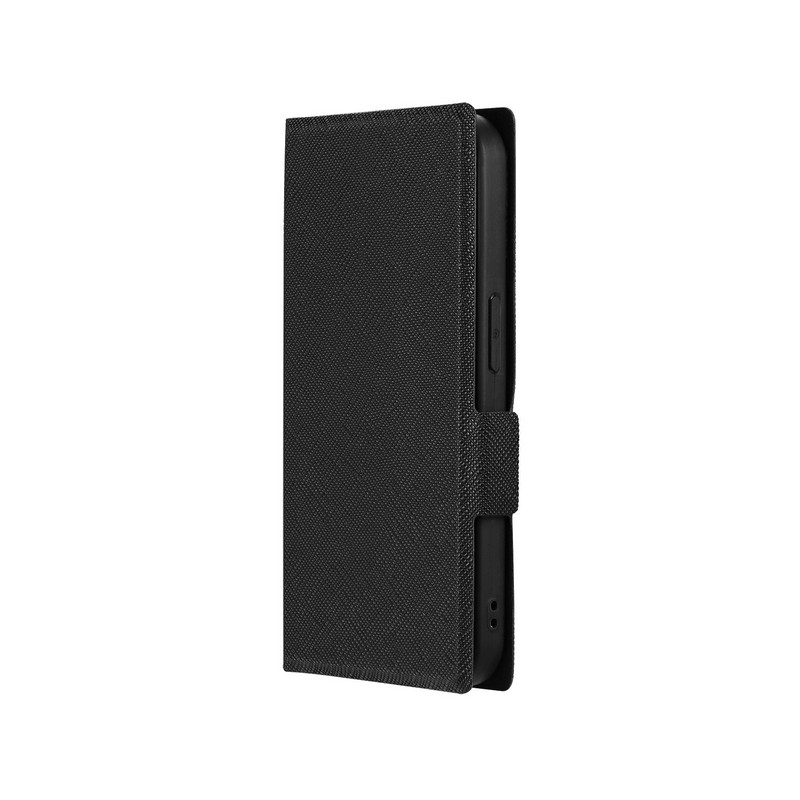 iPhone 15 Pro 薄型・軽量PUレザー手帳ケース 「BOOK SLIM＆LITE」 ブラック