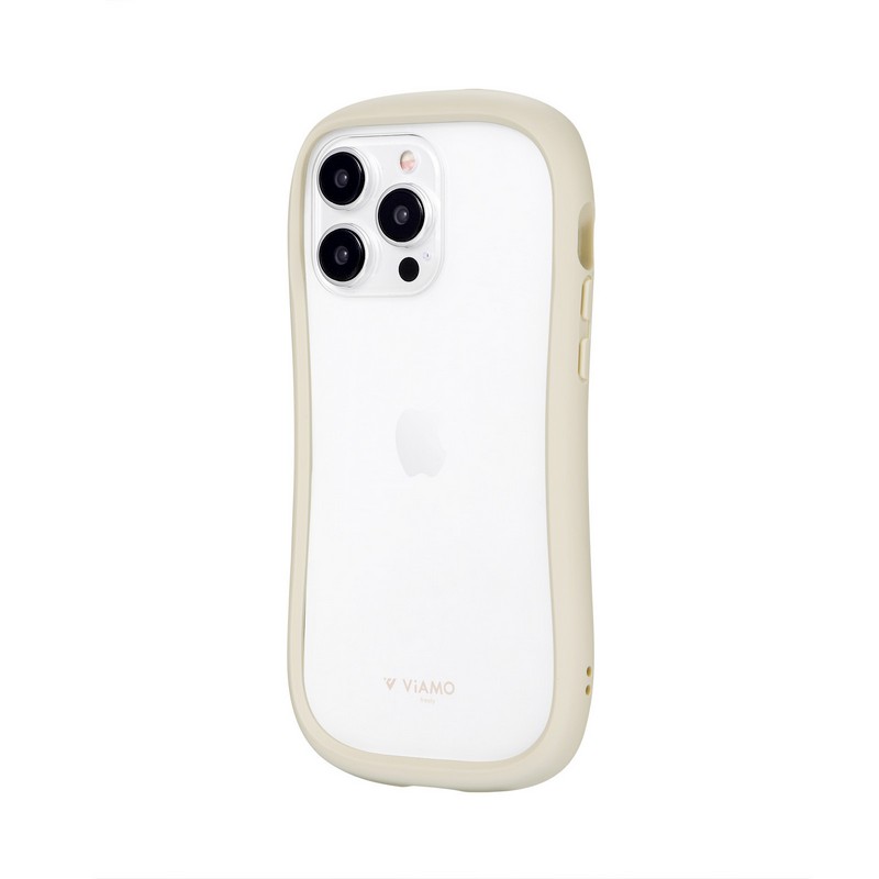 iPhone 15 Pro Max 耐傷・耐衝撃ハイブリッドケース 「ViAMO freely」 ミルクホワイト