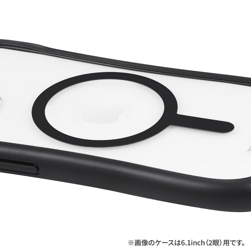 iPhone 15 Pro Max 高速充電対応・耐傷・耐衝撃ハイブリッドケース 「ViAMO charge」 ライトブラック