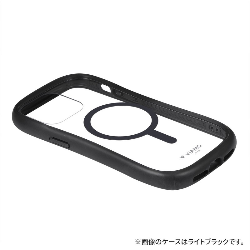 iPhone 15 Pro Max 高速充電対応・耐傷・耐衝撃ハイブリッドケース 「ViAMO charge」 グレージュ