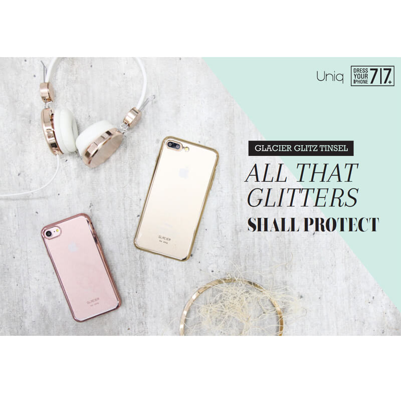 iPhone7/シェル型ケース/Glacier Glitz Tinsel Edition/Rose Gold（ローズゴールド）