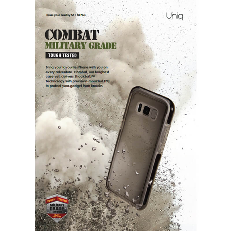 Galaxy S8 SC-02J/SCV36/シェル型ケース/ハイブリッド/Combat/Carbon（Black）