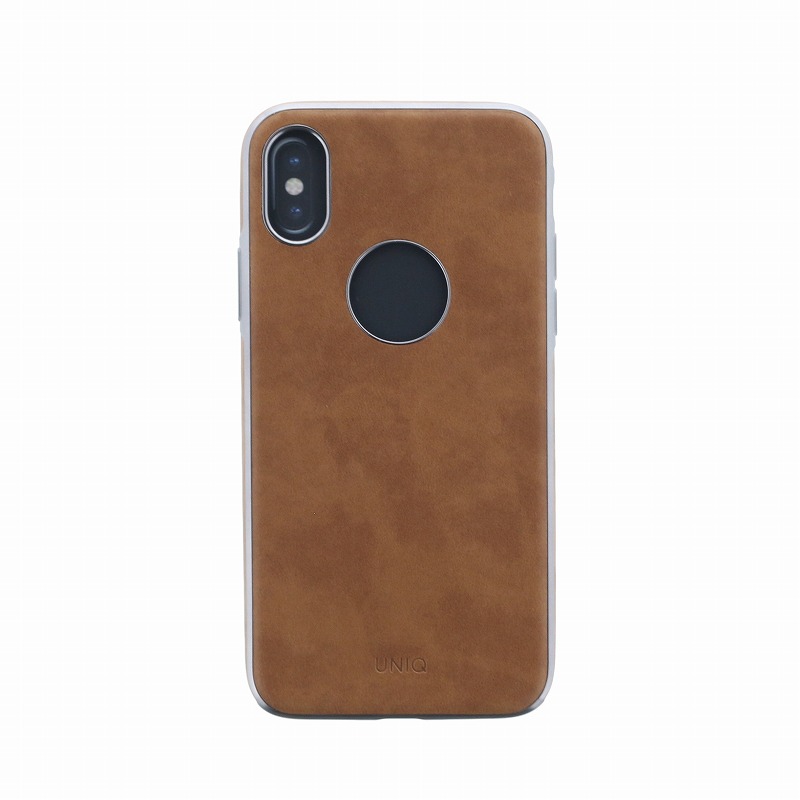 iPhone XS/iPhone X シェル型ケース/ソフトPU/Glacier Luxe Heritage/Fawn（Camel)