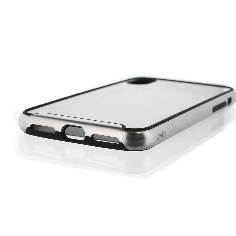 iPhone XS/iPhone X シェル型ケース/耐衝撃/Aeroporte Plus/ Chrome（Silver)
