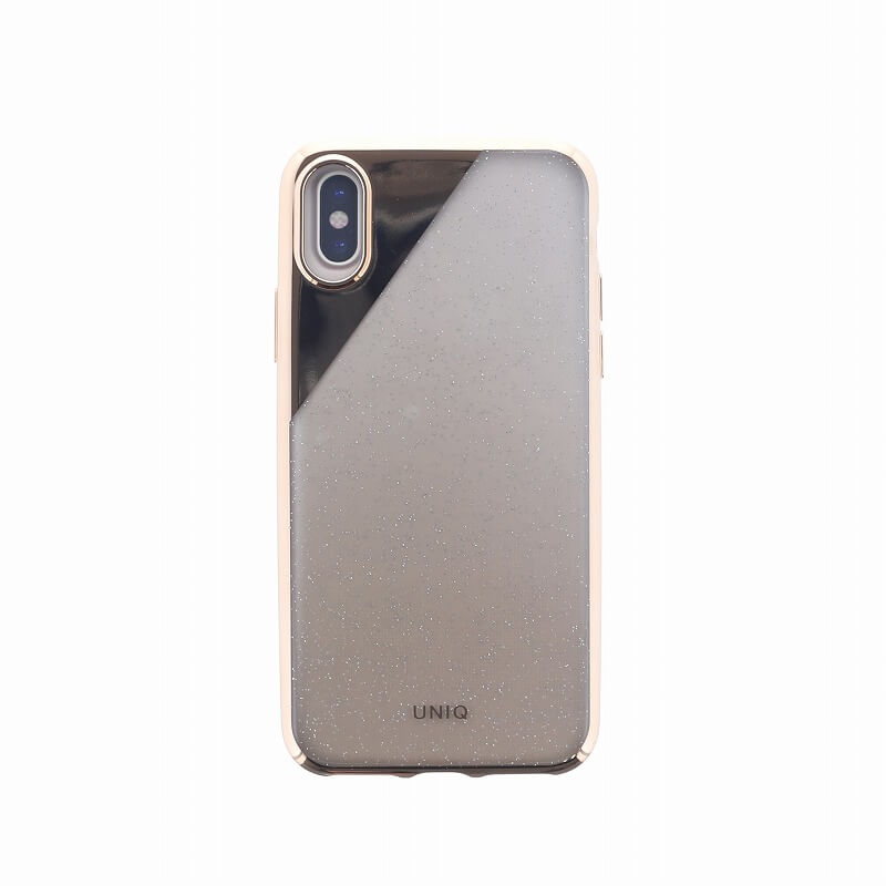 iPhone XS/iPhone X シェル型ケース/メタルソフト/Glacier Glitz Tinsel Edition/ Shimmer Champagne（Gold)