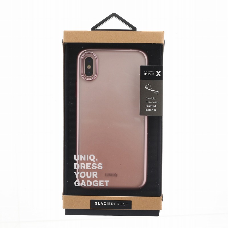 iPhone XS/iPhone X シェル型ケース/メタルソフト/Clear Luxe Glacier Frost/Rose Gold Froz（Rose Gold）