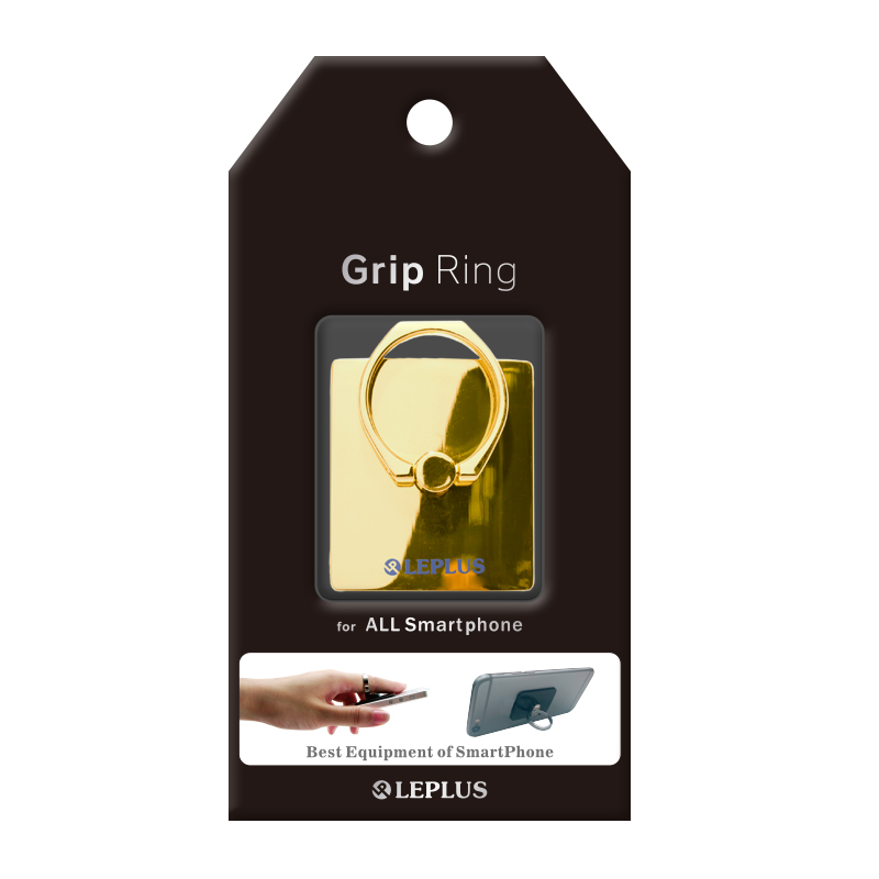 スマートフォンリング 「Grip Ring」 【Metal】 ゴールド
