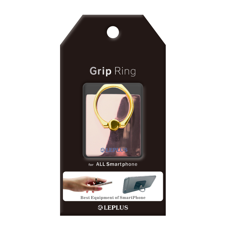スマートフォンリング 「Grip Ring」 【Metal】 ピンクゴールド
