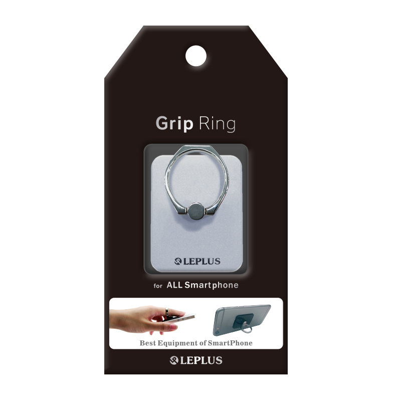 スマートフォンリング 「Grip Ring」 シルバ-