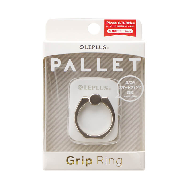 スマートフォン（汎用） スマートフォンリング 「Grip Ring/PALLET」 ホワイト