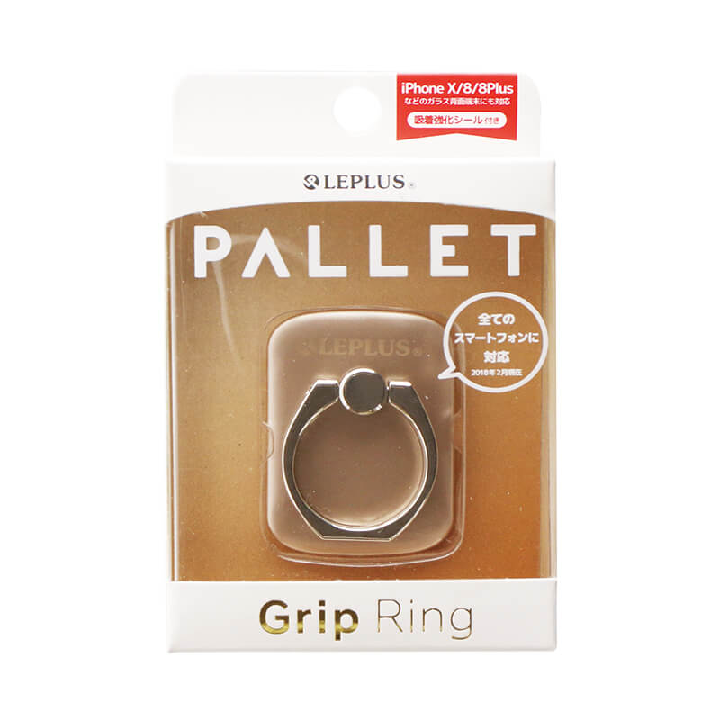 スマートフォン（汎用） スマートフォンリング 「Grip Ring/PALLET」 メタルゴールド