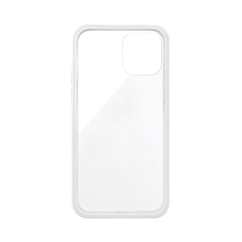 iPhone 12/iPhone 12 Pro ガラスハイブリッドケース「SHELL GLASS Color」 ホワイト