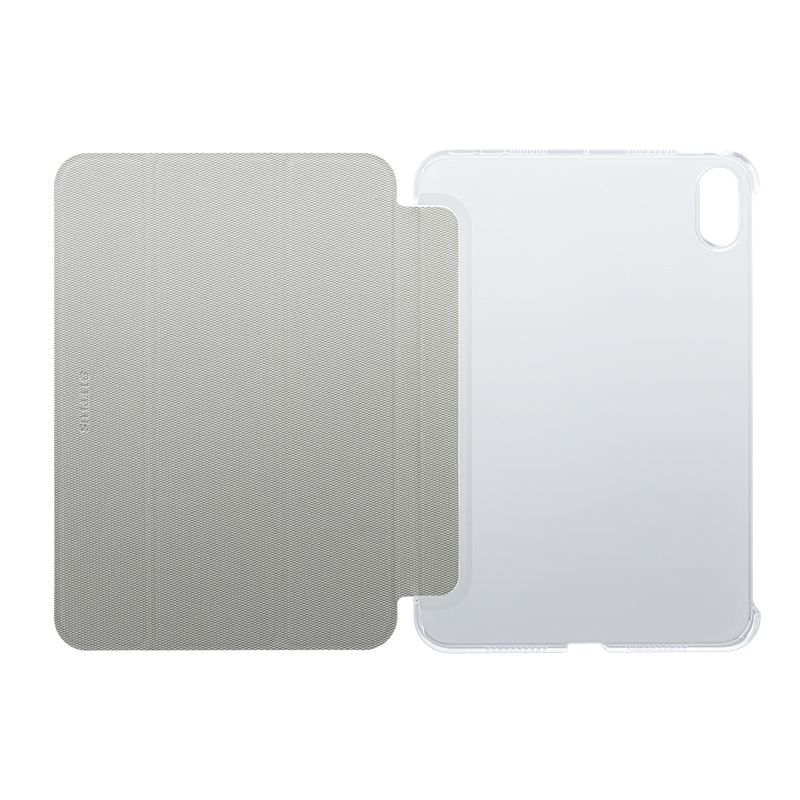 2021 iPad mini (第6世代) 背面クリアフラップケース「Clear Note」 ホワイト