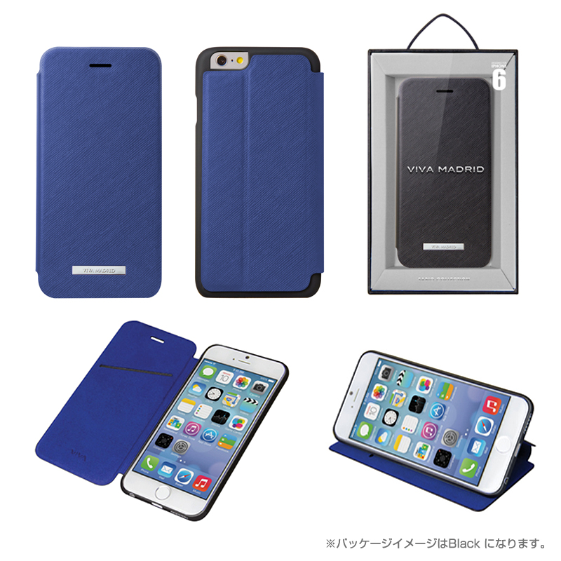 Viva Sabioコレクション Hexe[ヘス] Blue for iPhone 6（表面：合皮）（裏面：TPU）